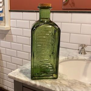 Decorative Green Glass Lemonade Jar w/ Lid